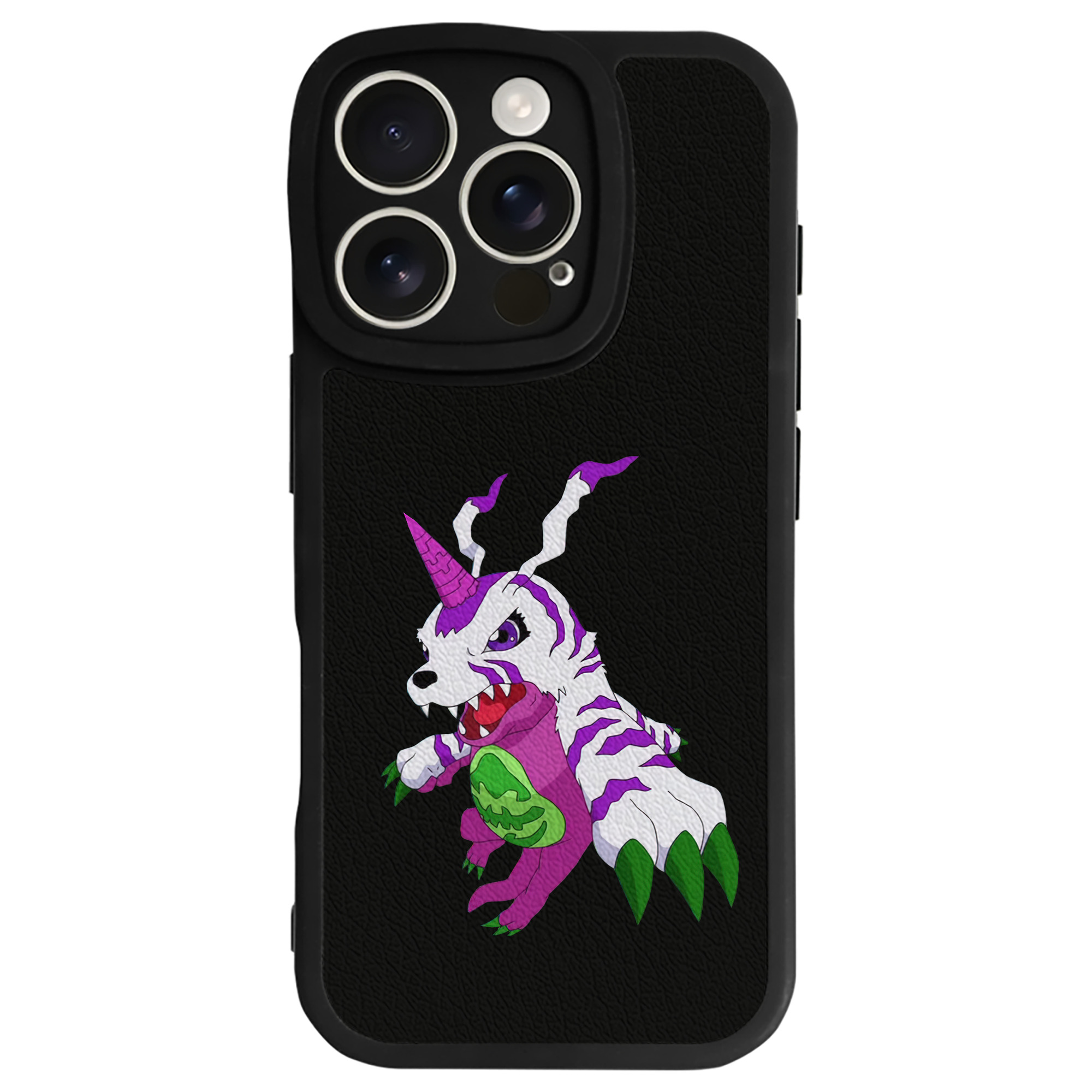 （画像用） Digimon デジタルモンスター/デジモン 【iPhone 16シリーズ対応】シリコンスマホケース（レザー調） 材質：シリコン